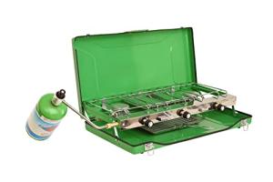Flame King 3-Burner Portable Camping Stove Grill