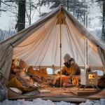 SLSY Portable Camping Wood Stove with Chimney Pipes