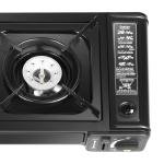 Black Portable Camping Stove with Grill Tray