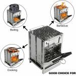Folding Stainless Steel Wood Burning Camping Stove