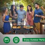 2-Burner Propane Stove for Camping Cooking