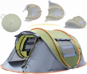 4-Person Easy Pop-Up Camping Tent with 2 Doors