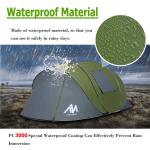 Instant Pop-Up Waterproof Tent for 4-6 Campers