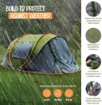 4-Person Easy Pop-Up Camping Tent with 2 Doors