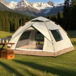 Quick Setup Automatic Camping Tent with Zipper Closure