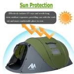 Instant Pop-Up Waterproof Tent for 4-6 Campers