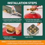 Compact Outdoor Camping Stove with Carrying Case