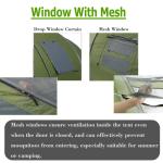 Instant Pop-Up Waterproof Tent for 4-6 Campers