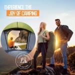 4-Person Easy Pop-Up Camping Tent with 2 Doors