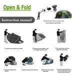 Instant Pop-Up Waterproof Tent for 4-6 Campers