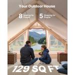 Inflatable 5-8 Person Camping Tent with Pump