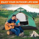 Pop Up Tent for 3-4 People, Waterproof & Windproof