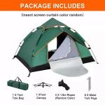 Pop Up Tent for 3-4 People, Waterproof & Windproof
