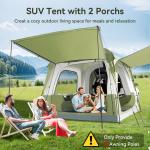 H&ZT 6-Person SUV Car Tent with Awning