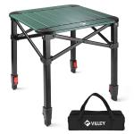 VILLEY Lightweight Adjustable Folding Camping Table