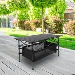 Portable Aluminum Folding Camping Table for Outdoor Use