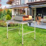 Portable Folding Grill Table with Mesh Top