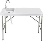 Folding Camping Table with Sink for Outdoor Cleanup