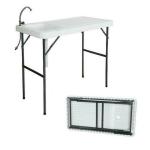 Folding Camping Table with Sink for Outdoor Cleanup