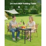 Uimoso Folding Portable Camping Table with Adjustable Height