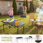 Collapsible Portable Camping Table - 37x20 Inches