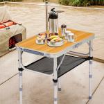 Portable Folding Camping Table with Adjustable Height