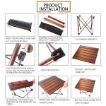 Lightweight Folding Camping Table for Picnics