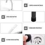 Folding Camping Table with Sink for Outdoor Cleanup