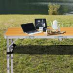 Portable 3ft Folding Camping Table with Adjustable Height