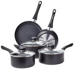 Amazon Basics Non-Stick 8-Piece Camping Cookware Set