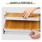 Portable 3ft Folding Camping Table with Adjustable Height