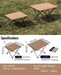 iClimb Ultralight Folding Camping Table with Bag
