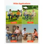 Uimoso Folding Portable Camping Table with Adjustable Height