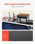Folding Portable Camping Kitchen Table with Adjustable Height