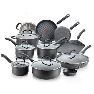 T-fal 17-Piece Nonstick Cookware Set for Camping