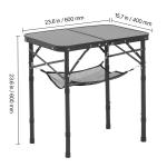 Uimoso Folding Portable Camping Table with Adjustable Height