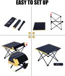 iClimb Ultralight Folding Camping Table with Bag
