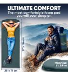Self-Inflating 3-Inch Thick Camping Sleeping Pad