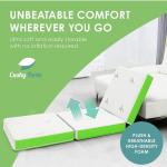 Tri-Fold 4-Inch Foam Camping Mattress with Case