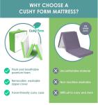 Tri-Fold 4-Inch Foam Camping Mattress with Case