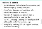 Self-Inflating 3-Inch Thick Camping Sleeping Pad