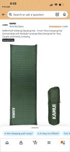 Kamui Self-Inflating Sleeping Pads - Connectable Design