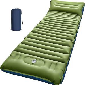 Thick 5-Inch Camping Sleeping Pad with Pillow