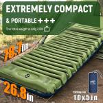 Thick 5-Inch Camping Sleeping Pad with Pillow