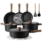 CAROTE 16-Piece Nonstick Cookware Set for Camping