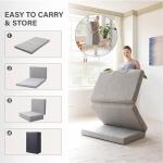 4-Inch Tri-Fold Memory Foam Mattress for Travel