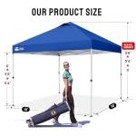 CROWN SHADES 10x10 Pop Up Sun Canopy Tent