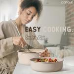 21-Piece Nonstick Cookware Set with Detachable Handles