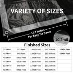 Heavy Duty 10x12 Feet Waterproof Tarp Cover