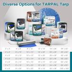 Heavy Duty 10x12 Feet Waterproof Tarp Cover